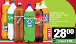 Spar Coca cola - sparkleltas, fanta, sprite, stoney, twist or coca cola offer