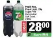 Spar Pepsi - pepsi max, pepsi light, 7up sugar free carbonated soft drink offer