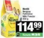 Spar Nestlé - fortigrow milk powder offer