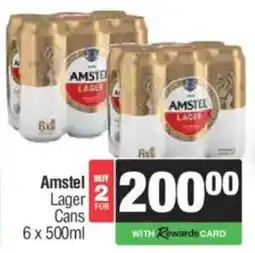 Spar Tops Amstel Lager Cans offer
