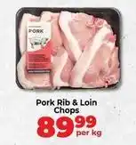 Food Lover's Market Pork rib & loin chops offer
