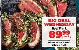 Food Lover's Market Beef flank offer