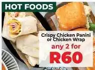 Food Lover's Market Crispy chicken panini or chicken wrap offer