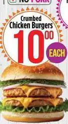 Food Lover's Market Crumbed chicken burgers offer