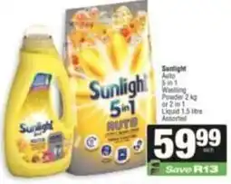 SuperSpar Sunlight - 5 in 1 washing powder or liquid offer
