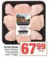 SuperSpar Farmer brown - fresh chicken 4 drumsticks and 4 thighs offer
