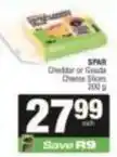 SuperSpar Spar - cheddar or gouda cheese slices offer