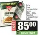 SuperSpar Fry's - soya everyday value range offer