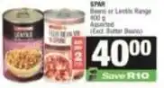 SuperSpar Spar - beans or lentils offer