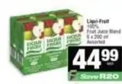 SuperSpar Liqui-fruit - 100% fruit juice blend offer