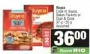 SuperSpar Royco - cook in sauce, bakes packets or coat & cook offer