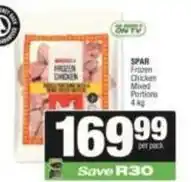 SuperSpar Spar - frozen chicken mixed portions offer