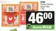 SuperSpar Spar - frozen chicken soup pack offer