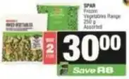 SuperSpar Spar - frozen vegetables range offer