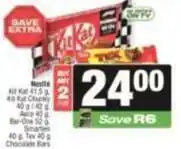 SuperSpar Nestlé - kit kat, tex, aero, bar-one, smarties chocolate bars offer