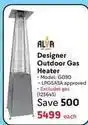 Makro Alva - designer outdoor gas heater - model: g090 offer