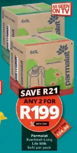 Checkers Parmalat Everfresh Long Life Milk offer