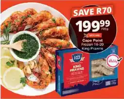 Checkers Cape Point King Prawns offer