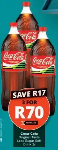 Checkers Coca-Cola Original Taste Less Sugar Soft Drink offer