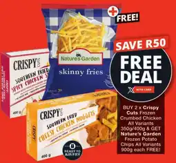Checkers Crispy Cuts Frozen Chicken Crumbed offer