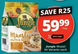 Checkers Jungle Muesli offer
