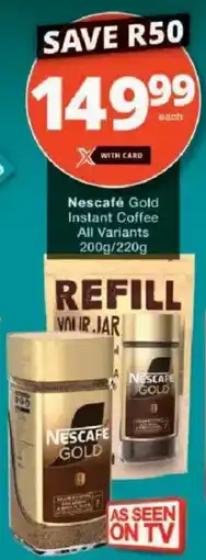 Checkers Nescafe Gold Instant Coffee offer