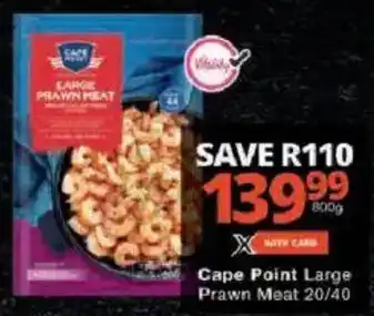 Checkers Cape Point Large Prawn Meat offer