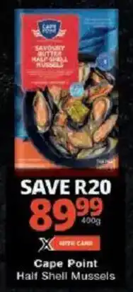 Checkers Cape Point Half Shell Mussels offer