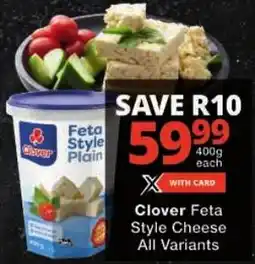 Checkers Clover Feta Style Cheese offer