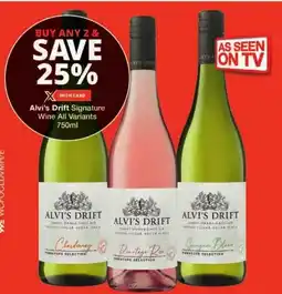 Checkers Alvi's Drift Signature Wine All Variants offer