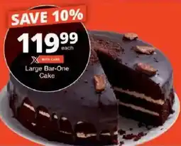 Checkers Large Bar-One Cake offer