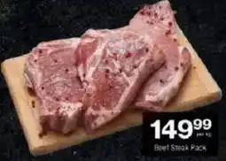 Checkers Beef Steak Pack offer