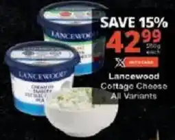 Checkers Lancewood Cottage Cheese offer