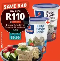 Checkers Clover Feta Style Cheese offer