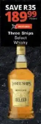Checkers Three Ships Select Whisky offer