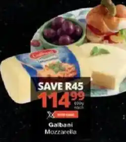 Checkers Galbani Mozzarella offer