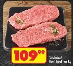 Shoprite Tenderised Beef Steak offer