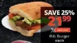 Checkers Rib Burger offer