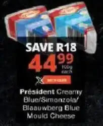 Checkers Président Greamy Blue offer