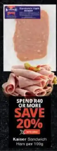 Checkers Kaiser Sandwich Ham offer