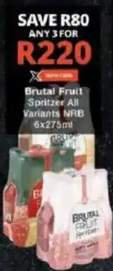 Checkers Brutal Fruit Spritzer All Variants NRB offer