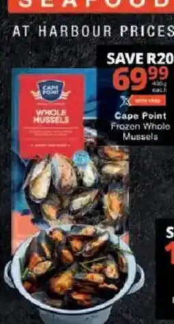 Checkers Cape Point Whole Mussels offer
