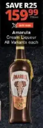 Checkers Amarula Cream Liqueur offer