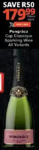 Checkers Pongrácz Cap Classique Sparkling Wine offer