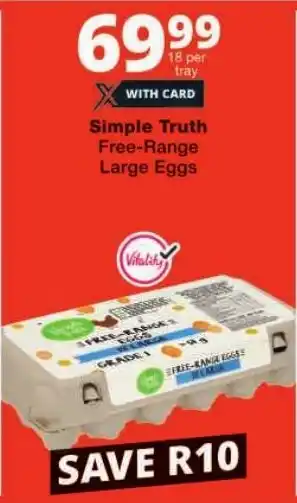 Checkers Simple Truth Free-Range Large Eggs offer