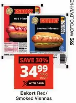 Checkers Eskort Red/Smoked Viennas offer