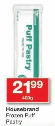 Checkers Housebrand Frozen Puff Pastry offer