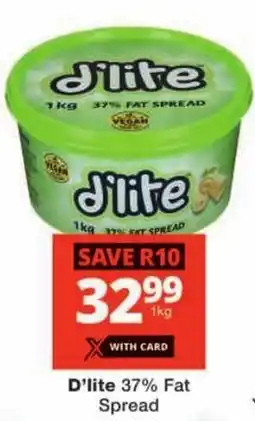 Checkers D'lite 37% Fat Spread offer