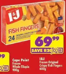 Shoprite I&J Original Crispy Fish Fingers offer