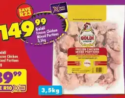 Shoprite Goldi Chicken Frozen Chicken Mixed Portions offer